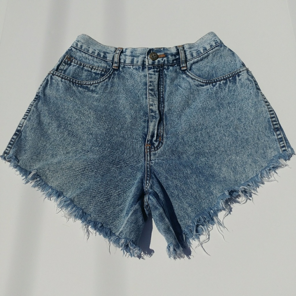 Vintage Bill Blass Acid Wash Cut Off Jean Shorts